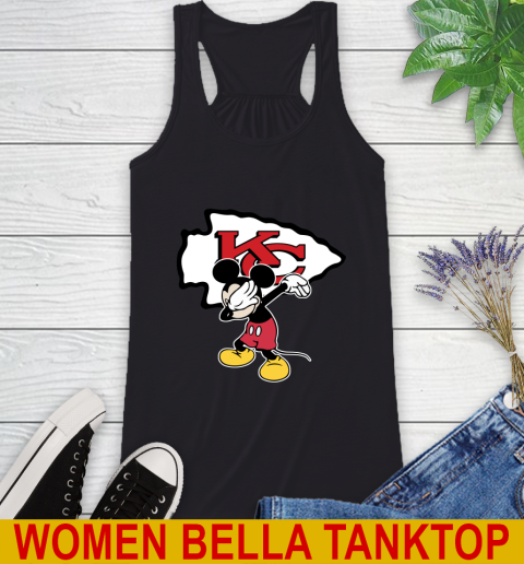 Kansas City Chiefs NFL Football Dabbing Mickey Disney Sports Racerback Tank 2