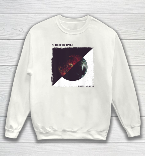 Shinedown Planet Zero White Sweatshirt