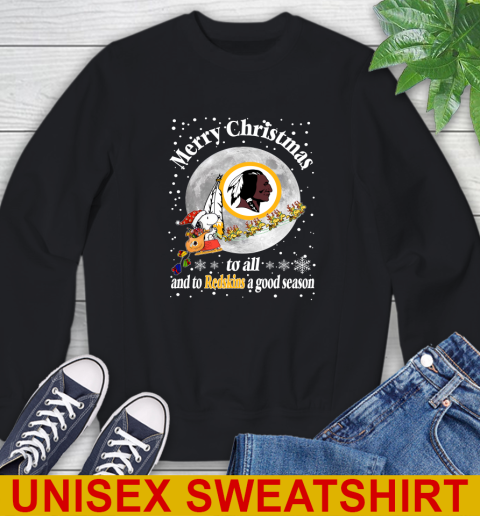 Washington Redskins Merry Christmas To All And To Redskins A Good Season NFL Football Sports Sweatshirt