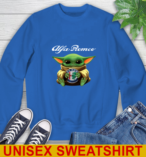 Star Wars Baby Yoda Hugs Alfa Romeo Car Shirt 35