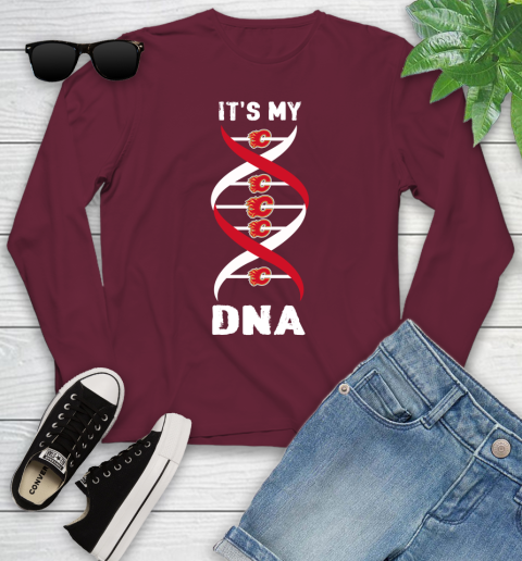 Calgary Flames NHL Hockey It's My DNA Sports Youth Long Sleeve 6