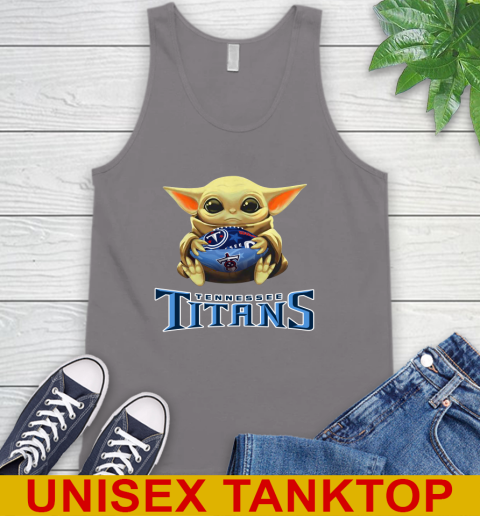 NFL Football Tennessee Titans Baby Yoda Star Wars Shirt Tank Top 7