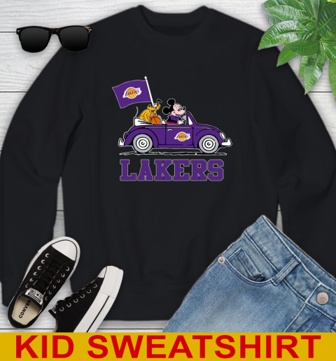 NBA Basketball Los Angeles Lakers Pluto Mickey Driving Disney