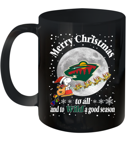 Minnesota Wild Merry Christmas To All And To Wild A Good Season NHL Hockey Sports Ceramic Mug 11oz