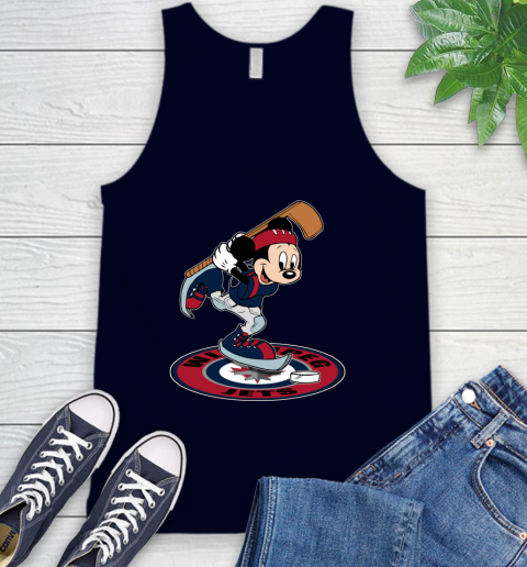 NHL Hockey Winnipeg Jets Cheerful Mickey Disney Shirt Tank Top 3