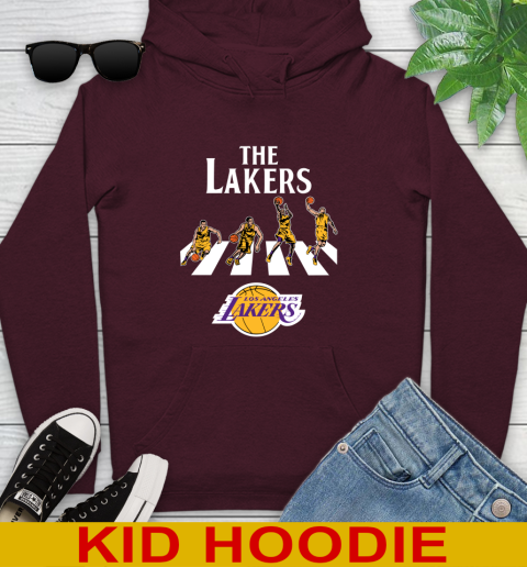 NBA Basketball Los Angeles Lakers The Beatles Rock Band Shirt Youth Hoodie 7