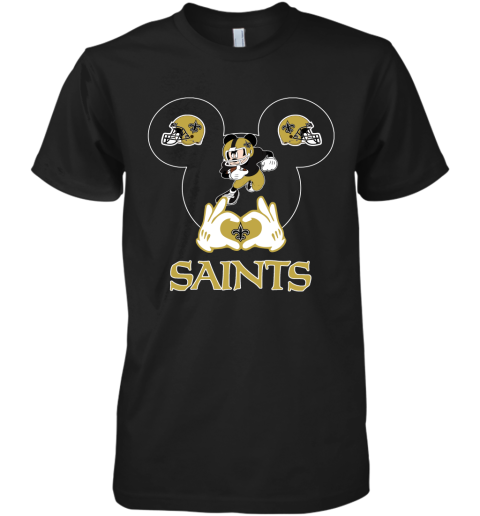 I Love The Saints Mickey Mouse New Orleans Saints Premium Men's T-Shirt