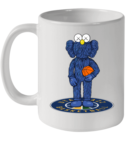 NBA Basketball Utah Jazz Kaws Bff Blue Figure Shirt Ceramic Mug 11oz