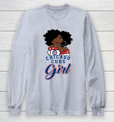 Chicago Cubs Girl MLB Long Sleeve T-Shirt 6