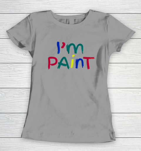 I Heart Love To Finger Paint Couple Valentine I'm Paint Women's T-Shirt 3
