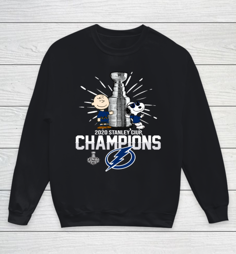 2020 Stanley Cup Champion Tampa Bay Lightning Snoopy Youth Sweatshirt