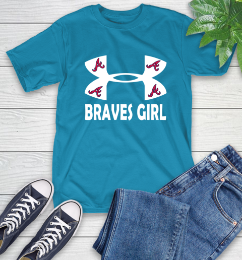 MLB Atlanta Braves Under Armour Baseball Sports T-Shirt 9