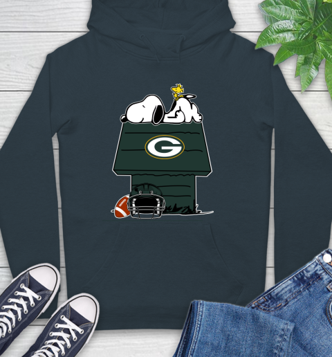 Green Bay Packers NFL Football Snoopy Woodstock The Peanuts Movie Hoodie 7