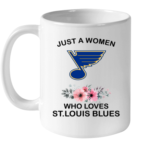 kivt just a woman who loves stlouis blues ceramic mug 110 56 front white
