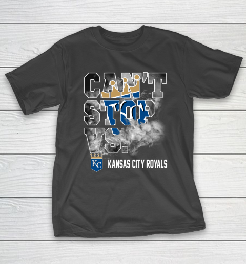 MLB Kansas City Royals Baseball Can't Stop Vs Kansas City Royals T-Shirt