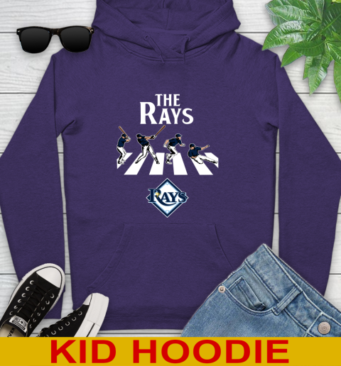 MLB Baseball Tampa Bay Rays The Beatles Rock Band Shirt Youth Hoodie 5