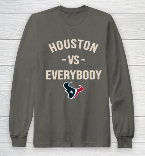 Houston Texans Vs Everybody Long Sleeve T-Shirt 5