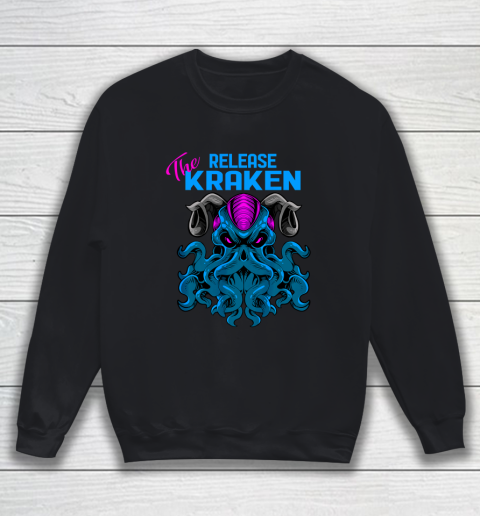 Kraken Sea Monster Vintage Release the Kraken Giant Kraken Sweatshirt