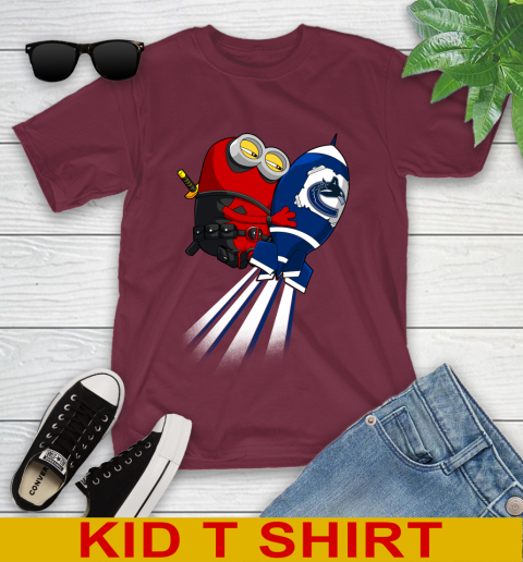 NHL Hockey Vancouver Canucks Deadpool Minion Marvel Shirt Youth T-Shirt 5