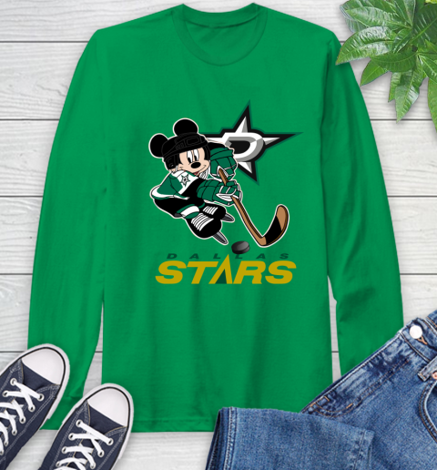 NHL Dallas Stars Mickey Mouse Disney Hockey T Shirt Long Sleeve T-Shirt 7