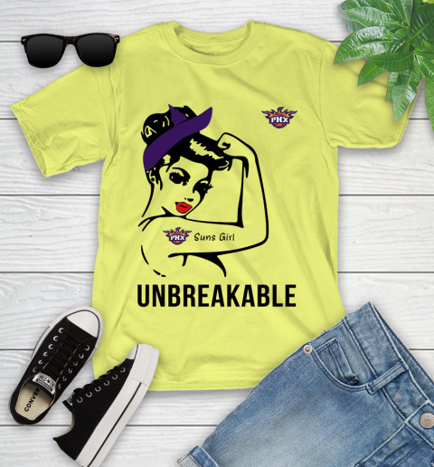 NBA Phoenix Suns Girl Unbreakable Basketball Sports Youth T-Shirt 5