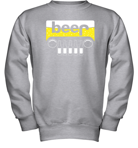 o10p beer and jeep shirts youth sweatshirt 47 front sport grey