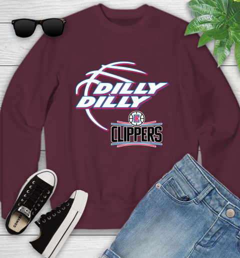 NBA Los Angeles Clippers Dilly Dilly Basketball Sports Youth Sweatshirt 5