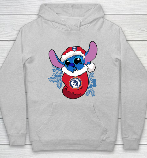 San Diego Padres Christmas Stitch In The Sock Funny Disney MLB Hoodie 6