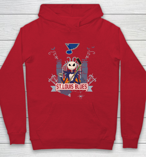 NHL St.Louis Blues Hockey Jack Skellington Halloween Hoodie 7