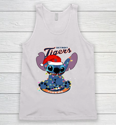 Detroit Tigers MLB noel stitch Baseball Christmas Tank Top