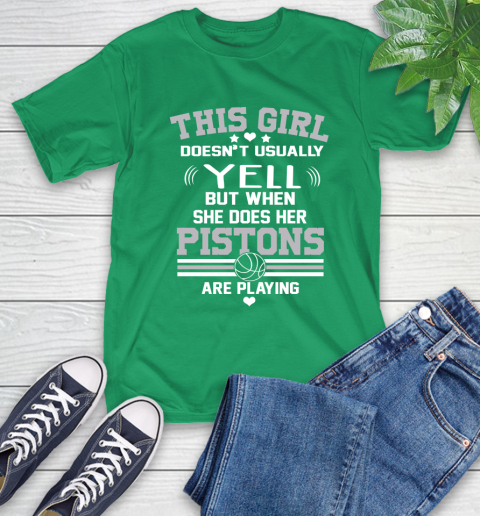 Detroit Pistons NBA Basketball I Yell When My Team Is Playing T-Shirt 7