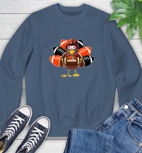 Cleveland Browns Turkey Thanksgiving Day Sweatshirt 7