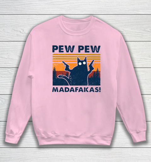Cat Pew Pew Madafakas Vintage Sweatshirt 5