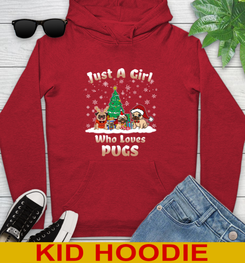 Christmas Just a girl who love pugs dog pet lover 138