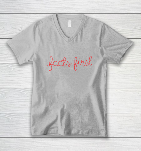 CNN Facts First V-Neck T-Shirt 2