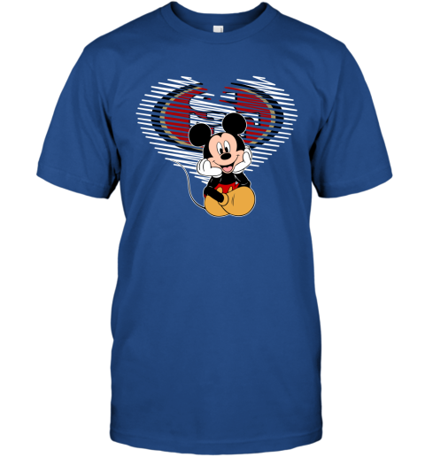 NFL San Francisco 49ers The Heart Mickey Mouse Disney Football T Shirt -  Rookbrand