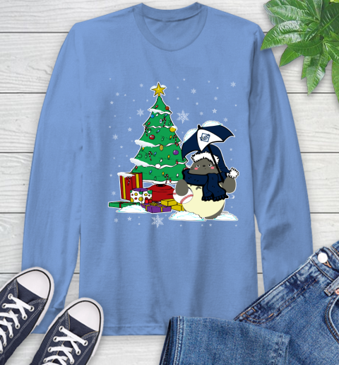 Tampa Bay Rays MLB Baseball Cute Tonari No Totoro Christmas Sports Long Sleeve T-Shirt 12