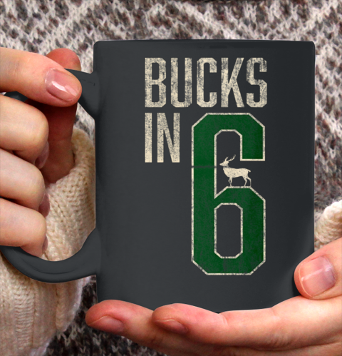 Bucks in 6 shirt Milwaukee Ceramic Mug 11oz