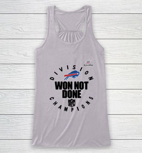 Buffalo Bills East Champions 2020 NFL Playoffs Division Won Not Done Racerback Tank 3