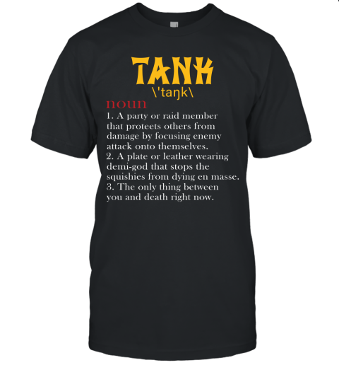Tank Protect Gamer Definition RPG Shirts