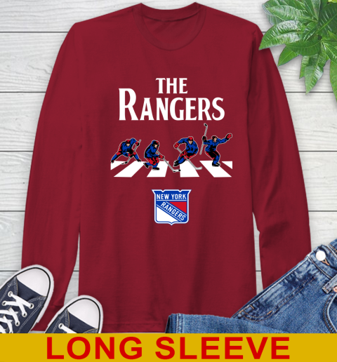 NHL Hockey New York Rangers The Beatles Rock Band Shirt Long Sleeve T-Shirt 9