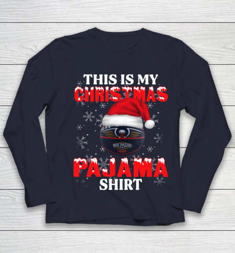New Orleans Pelicans This Is My Christmas Pajama Shirt NBA Youth Long Sleeve 3 New Orleans Pelicans This Is My Christmas Pajama Shirt NBA Youth Long Sleeve - Image 3