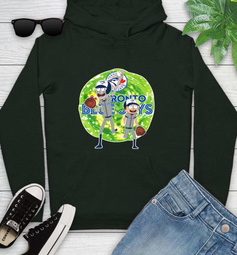 MLB Toronto Blue Jays Rick And Morty Baseball Sports Youth Hoodie 13