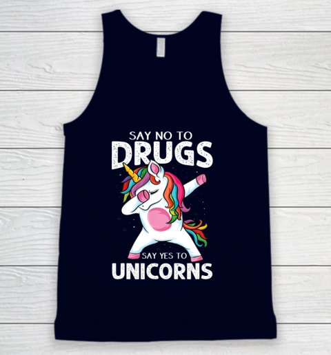 Say No To Drugs Say Yes To Unicorn Anti drug Red Ribbon Week Tank Top 2