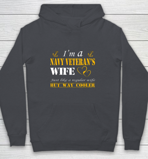 Womens I am a Navy veterans wife t shirt Navy veteran Youth Hoodie 5