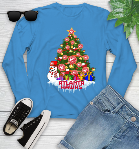 Atlanta Hawks Merry Christmas NBA Basketball Sports Youth Long Sleeve 7
