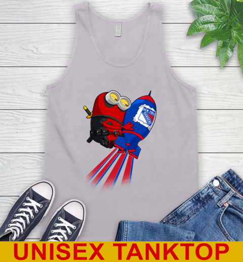 NHL Hockey New York Rangers Deadpool Minion Marvel Shirt Tank Top 3