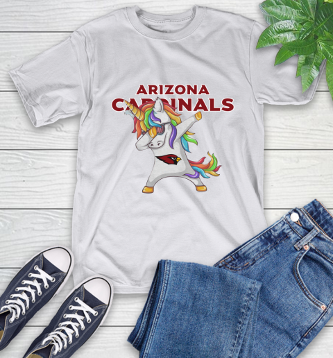 Arizona Cardinals NFL Football Funny Unicorn Dabbing Sports T-Shirt 12