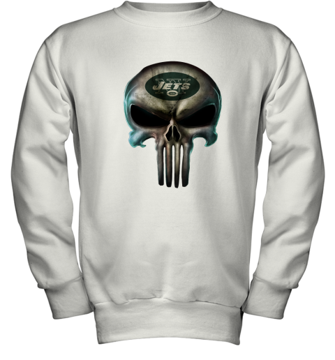 New York Jets The Punisher Mashup Football Youth Sweatshirt