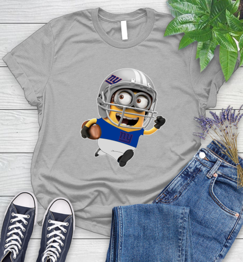 NFL New York Giants Minions Disney Football Sports Women's T-Shirt 5